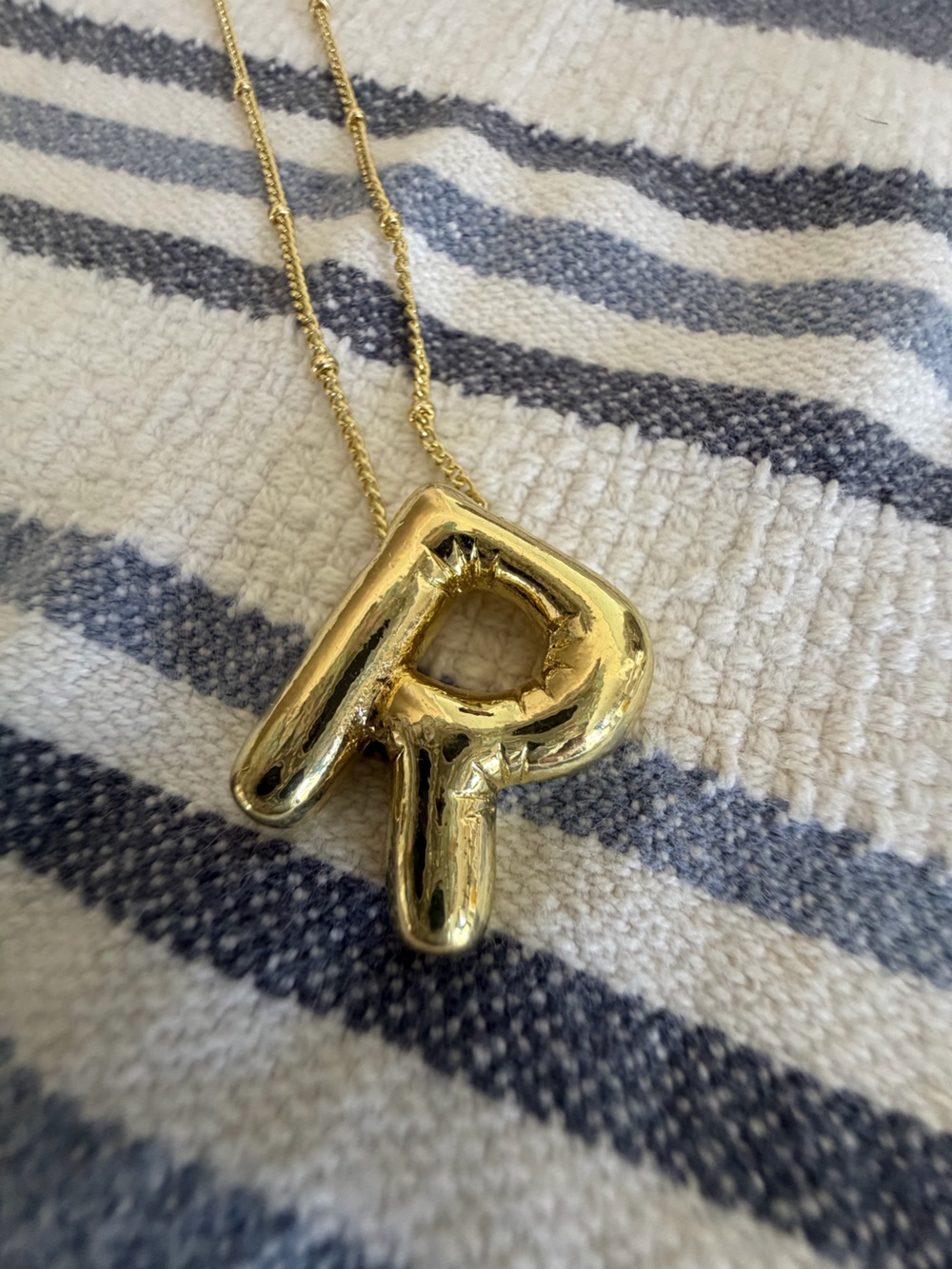 Two Monogram R necklaces Anthro - Picture 5 of 6
